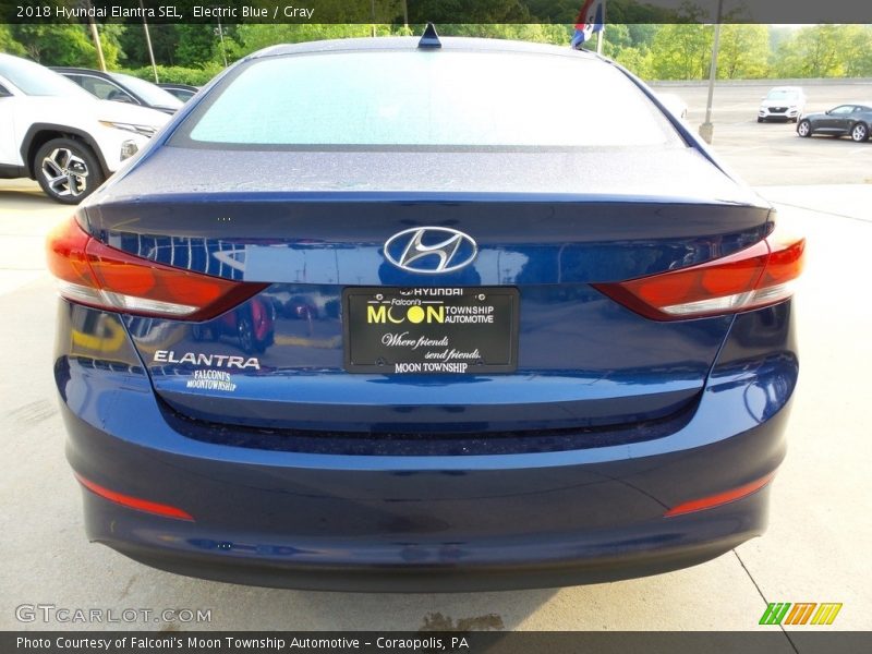 Electric Blue / Gray 2018 Hyundai Elantra SEL