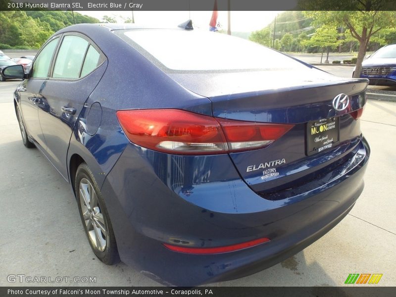 Electric Blue / Gray 2018 Hyundai Elantra SEL