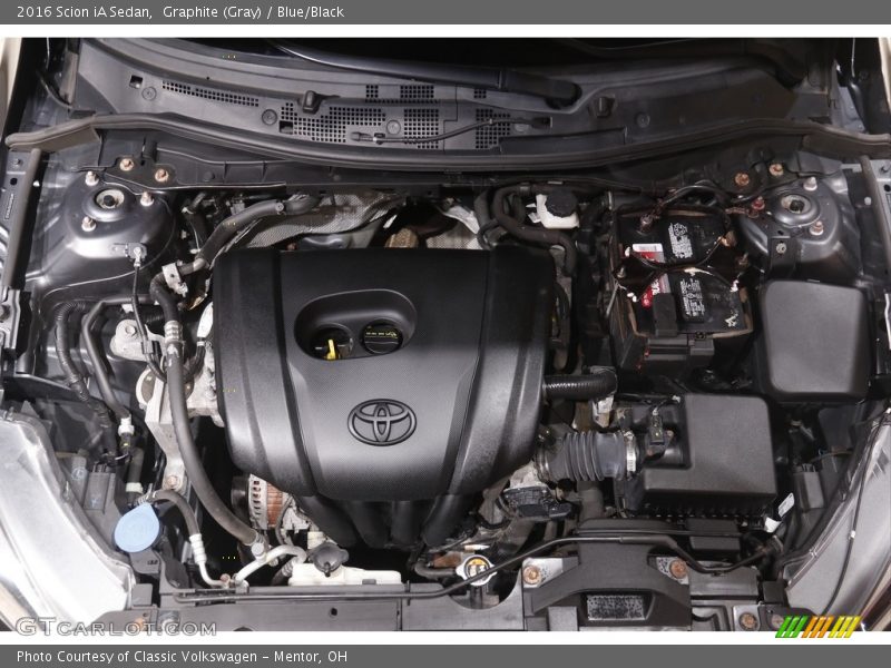 Graphite (Gray) / Blue/Black 2016 Scion iA Sedan
