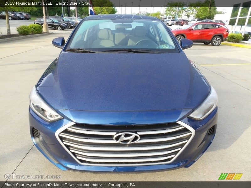 Electric Blue / Gray 2018 Hyundai Elantra SEL
