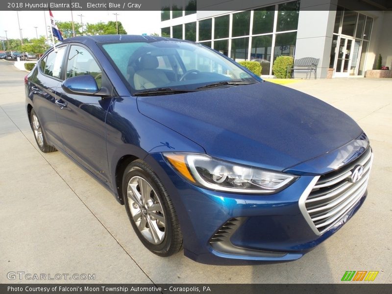 Electric Blue / Gray 2018 Hyundai Elantra SEL