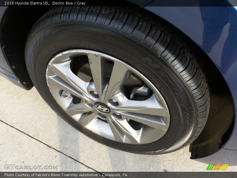 Electric Blue / Gray 2018 Hyundai Elantra SEL