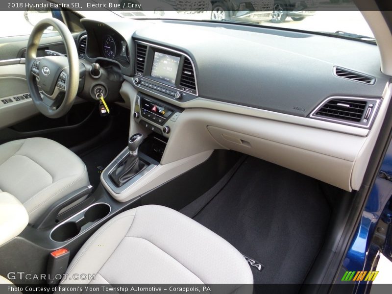 Electric Blue / Gray 2018 Hyundai Elantra SEL