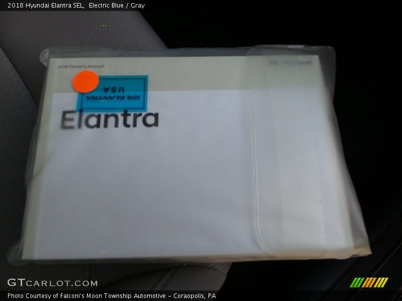 Electric Blue / Gray 2018 Hyundai Elantra SEL