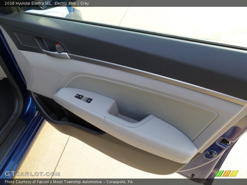 Electric Blue / Gray 2018 Hyundai Elantra SEL