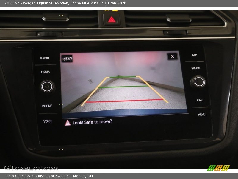 Stone Blue Metallic / Titan Black 2021 Volkswagen Tiguan SE 4Motion