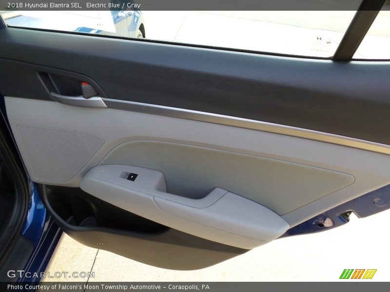 Electric Blue / Gray 2018 Hyundai Elantra SEL