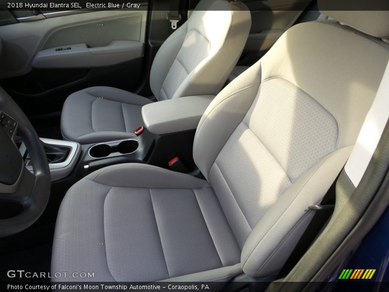 Electric Blue / Gray 2018 Hyundai Elantra SEL