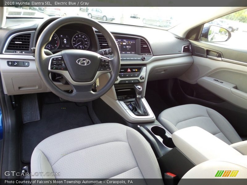Electric Blue / Gray 2018 Hyundai Elantra SEL
