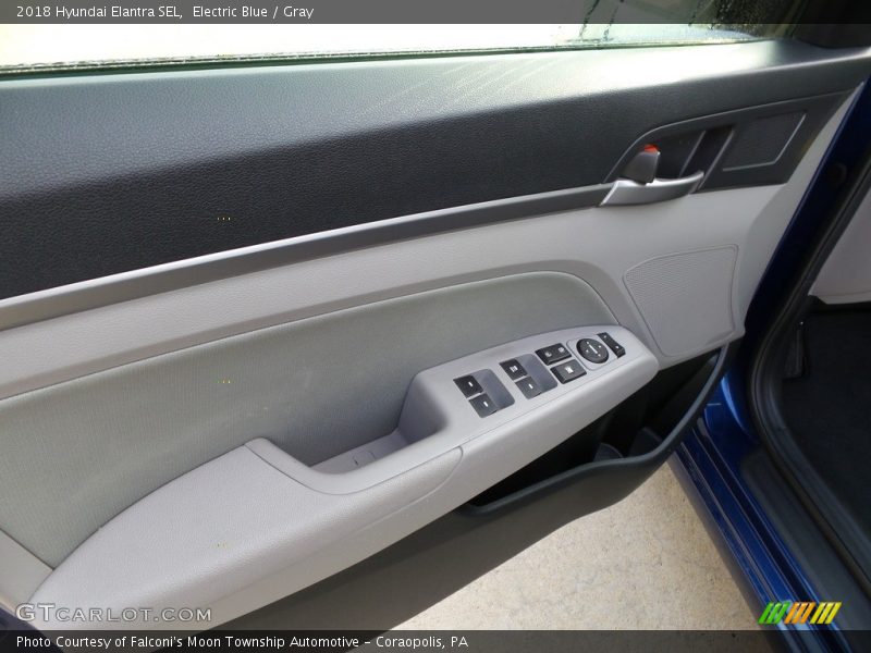 Electric Blue / Gray 2018 Hyundai Elantra SEL