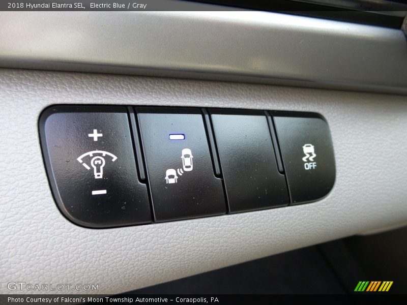 Electric Blue / Gray 2018 Hyundai Elantra SEL