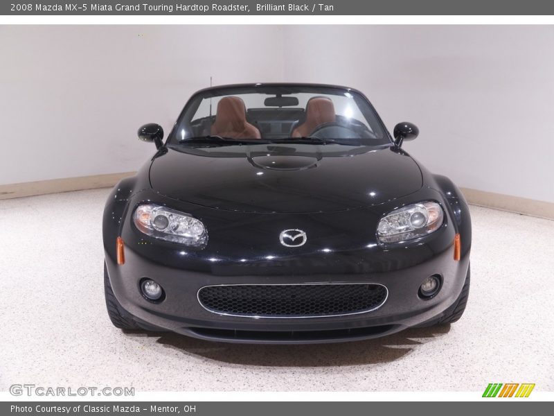 Brilliant Black / Tan 2008 Mazda MX-5 Miata Grand Touring Hardtop Roadster