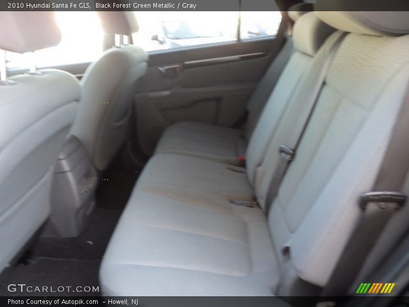 Black Forest Green Metallic / Gray 2010 Hyundai Santa Fe GLS