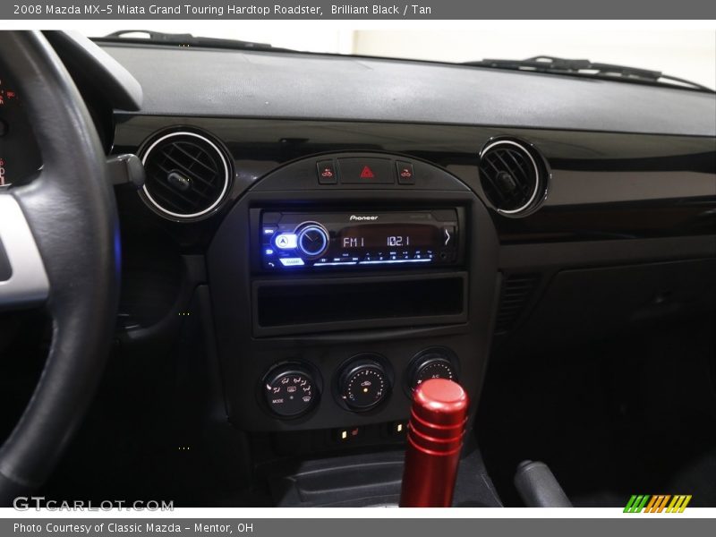 Brilliant Black / Tan 2008 Mazda MX-5 Miata Grand Touring Hardtop Roadster