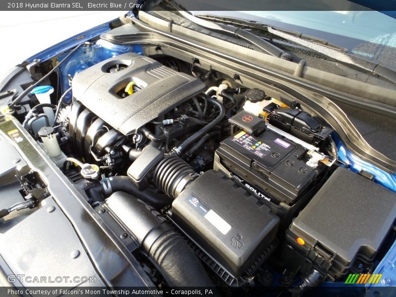 Electric Blue / Gray 2018 Hyundai Elantra SEL