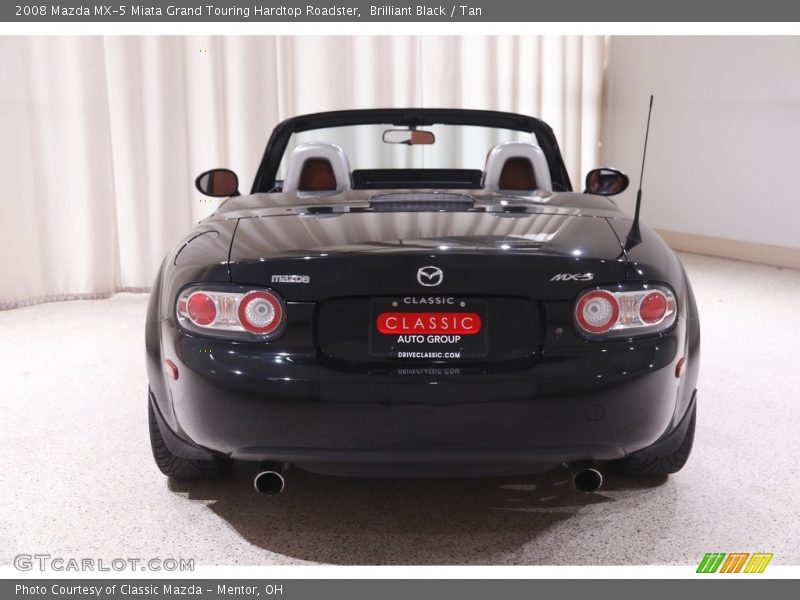Brilliant Black / Tan 2008 Mazda MX-5 Miata Grand Touring Hardtop Roadster