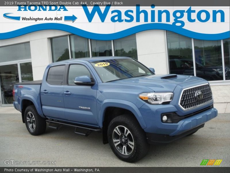 Cavalry Blue / Black 2019 Toyota Tacoma TRD Sport Double Cab 4x4