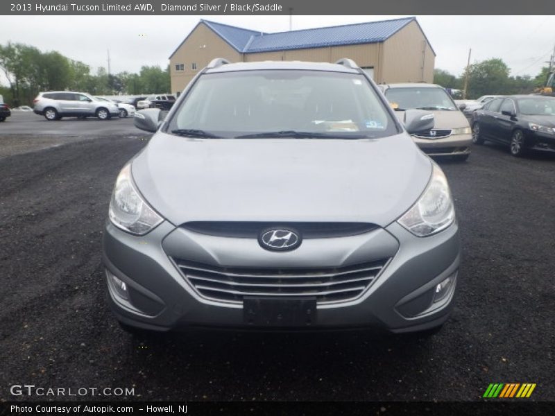 Diamond Silver / Black/Saddle 2013 Hyundai Tucson Limited AWD