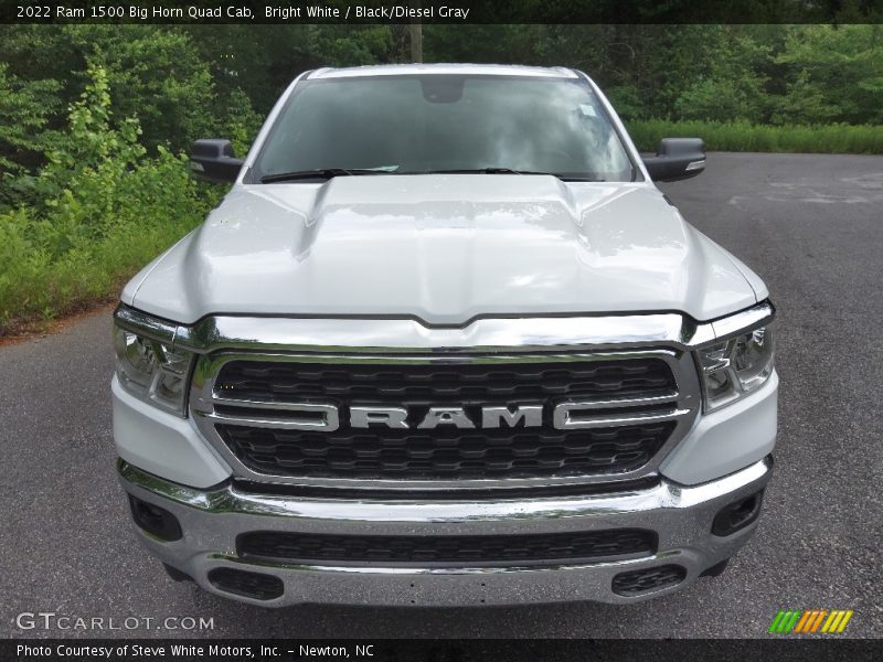Bright White / Black/Diesel Gray 2022 Ram 1500 Big Horn Quad Cab