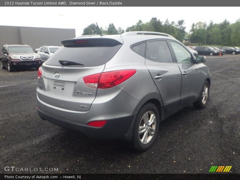 Diamond Silver / Black/Saddle 2013 Hyundai Tucson Limited AWD
