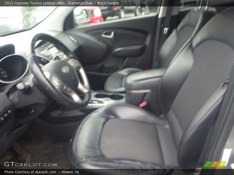 Diamond Silver / Black/Saddle 2013 Hyundai Tucson Limited AWD