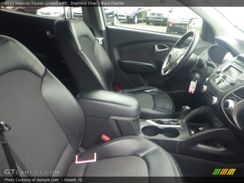 Diamond Silver / Black/Saddle 2013 Hyundai Tucson Limited AWD