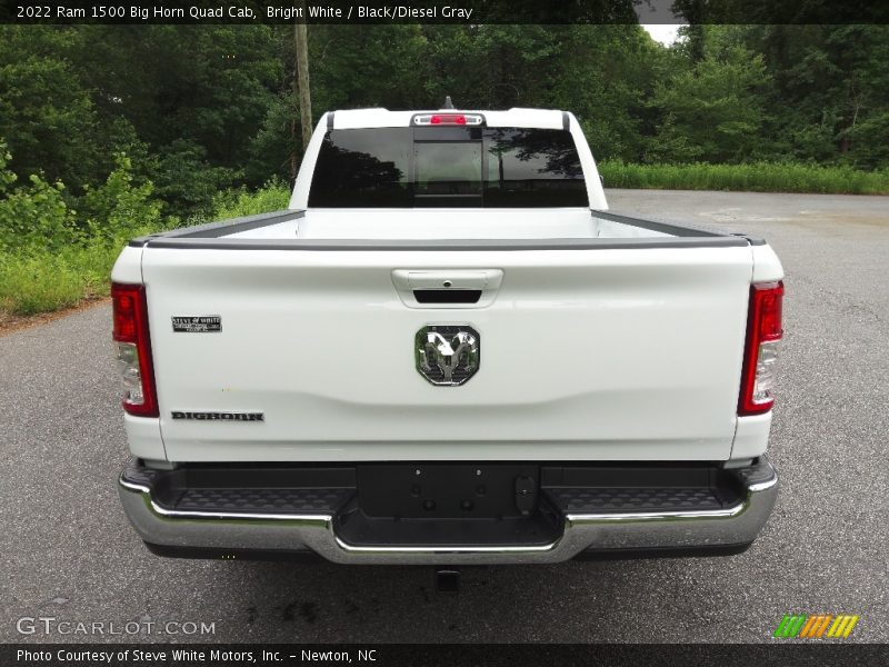 Bright White / Black/Diesel Gray 2022 Ram 1500 Big Horn Quad Cab