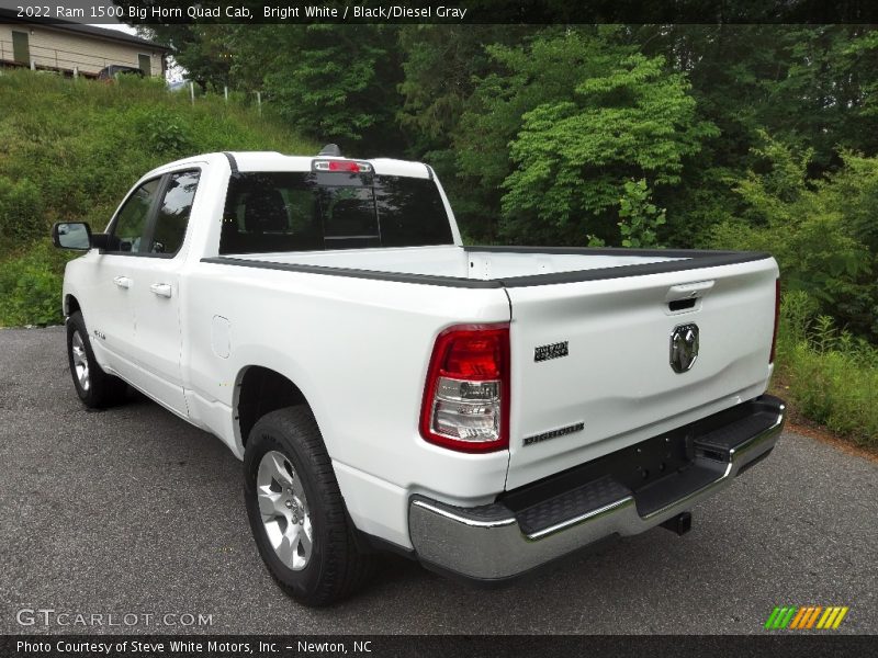 Bright White / Black/Diesel Gray 2022 Ram 1500 Big Horn Quad Cab