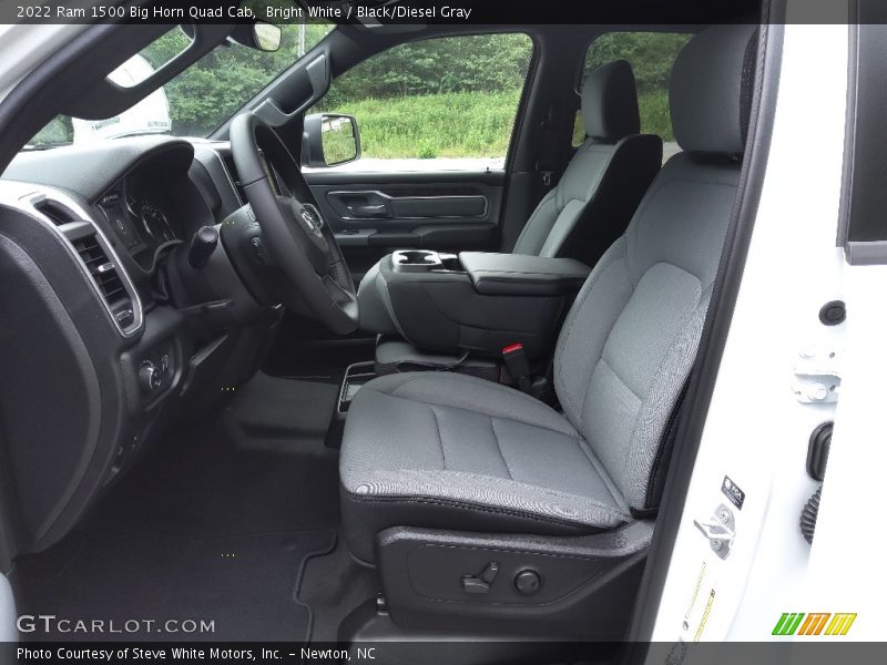 Front Seat of 2022 1500 Big Horn Quad Cab