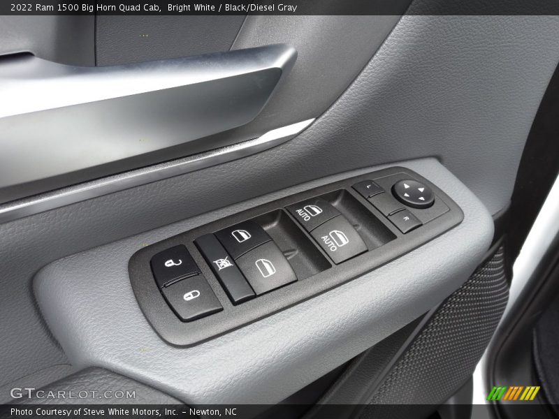 Bright White / Black/Diesel Gray 2022 Ram 1500 Big Horn Quad Cab
