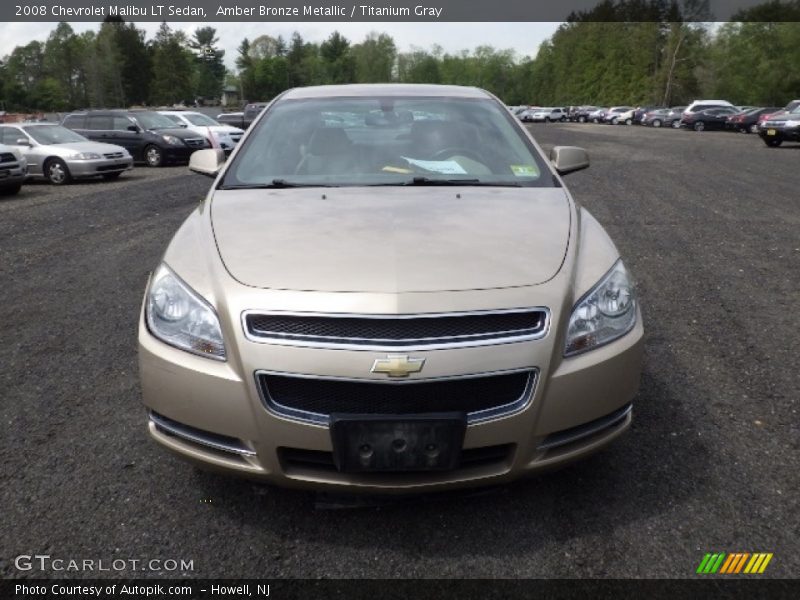 Amber Bronze Metallic / Titanium Gray 2008 Chevrolet Malibu LT Sedan