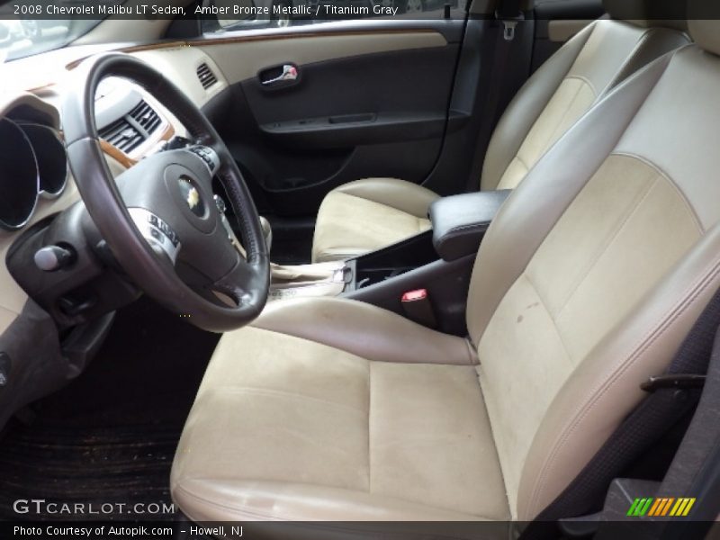Amber Bronze Metallic / Titanium Gray 2008 Chevrolet Malibu LT Sedan