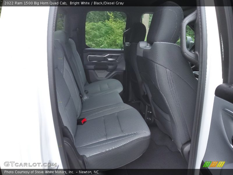 Bright White / Black/Diesel Gray 2022 Ram 1500 Big Horn Quad Cab