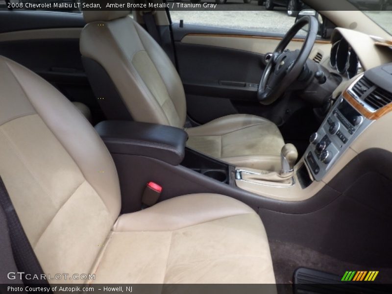 Amber Bronze Metallic / Titanium Gray 2008 Chevrolet Malibu LT Sedan