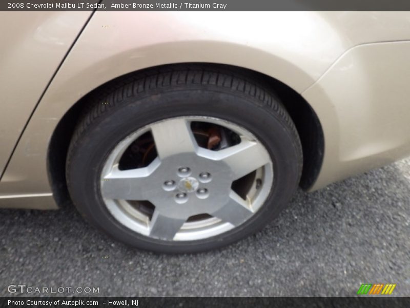 Amber Bronze Metallic / Titanium Gray 2008 Chevrolet Malibu LT Sedan