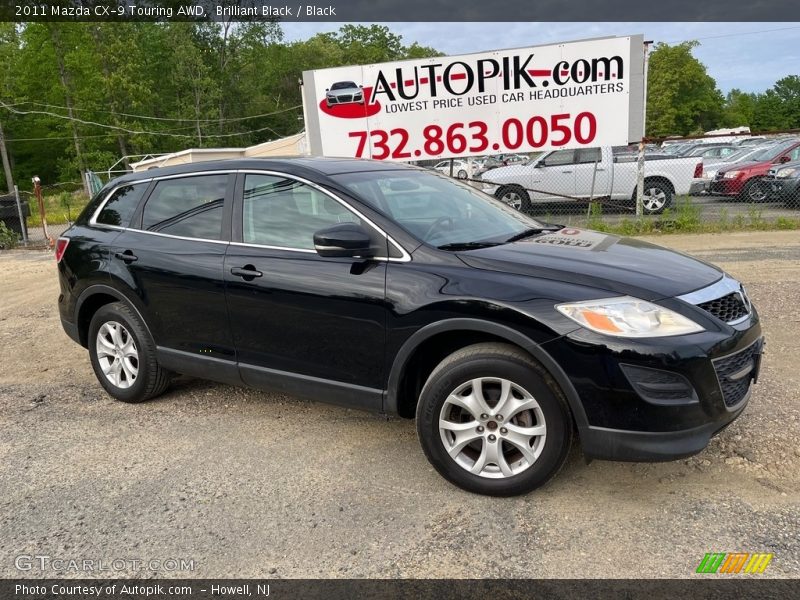 Brilliant Black / Black 2011 Mazda CX-9 Touring AWD
