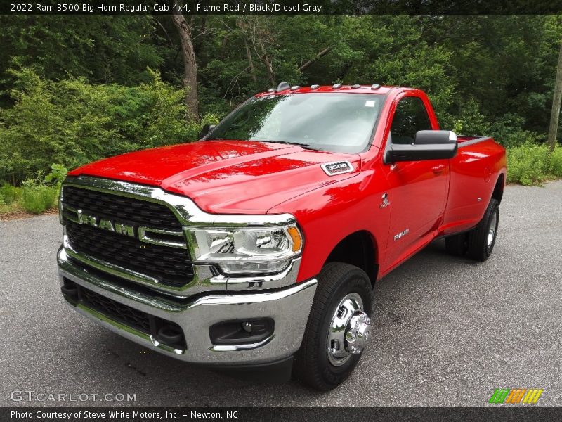 Flame Red / Black/Diesel Gray 2022 Ram 3500 Big Horn Regular Cab 4x4