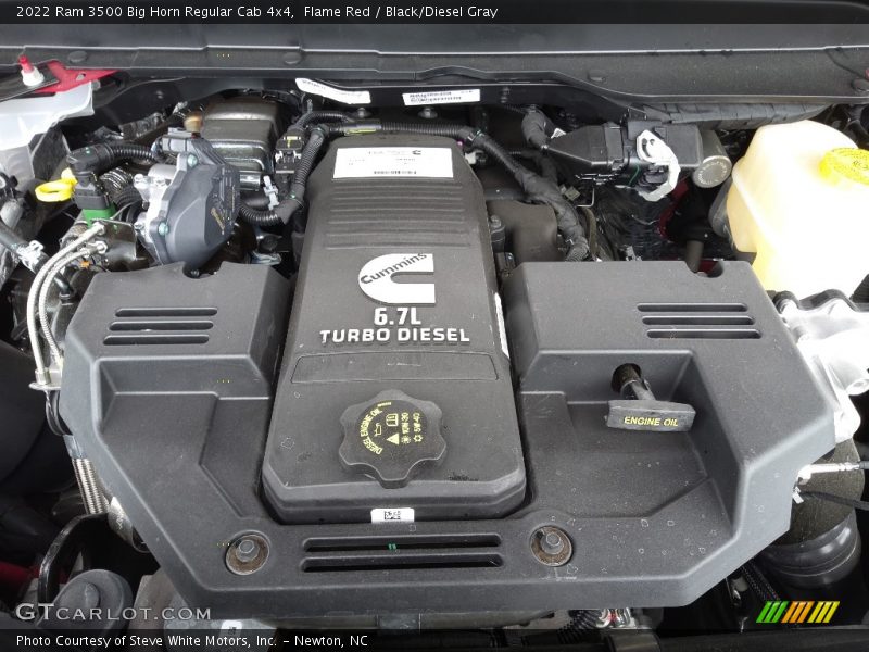  2022 3500 Big Horn Regular Cab 4x4 Engine - 6.7 Liter OHV 24-Valve Cummins Turbo-Diesel inline 6 Cylinder