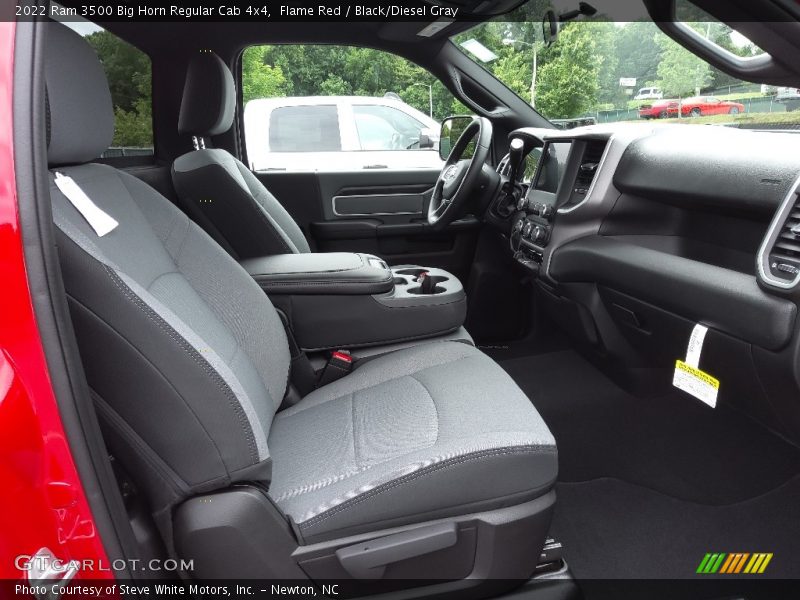 Front Seat of 2022 3500 Big Horn Regular Cab 4x4