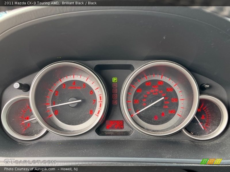 Brilliant Black / Black 2011 Mazda CX-9 Touring AWD