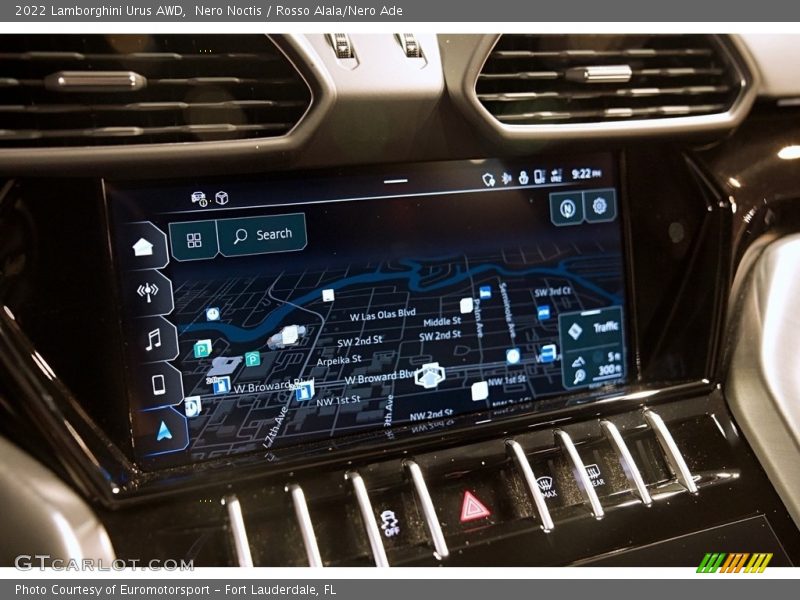 Navigation of 2022 Urus AWD