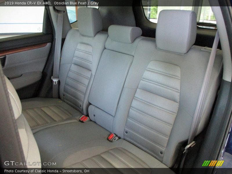 Obsidian Blue Pearl / Gray 2019 Honda CR-V EX AWD