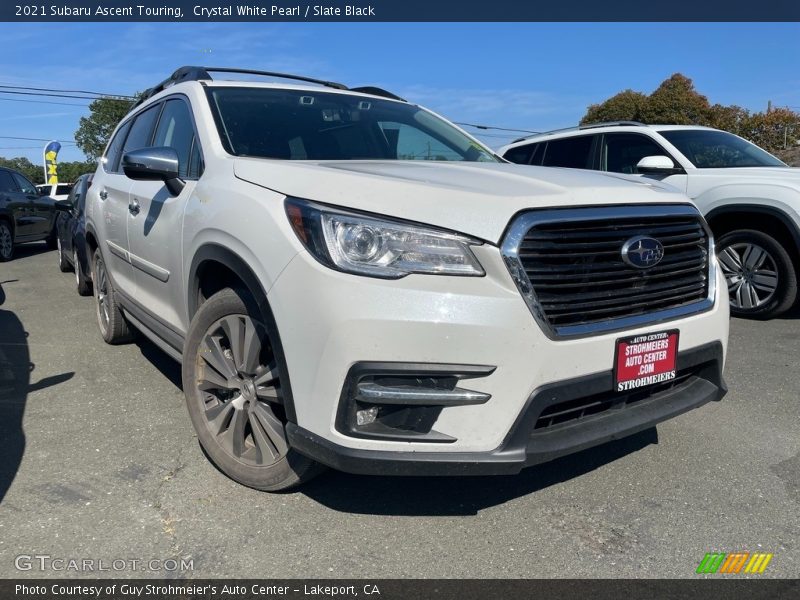 Crystal White Pearl / Slate Black 2021 Subaru Ascent Touring