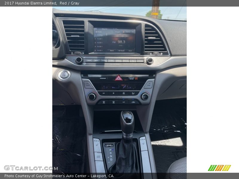 Red / Gray 2017 Hyundai Elantra Limited