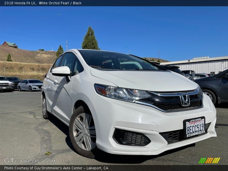 White Orchid Pearl / Black 2018 Honda Fit LX