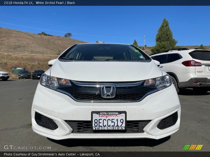White Orchid Pearl / Black 2018 Honda Fit LX