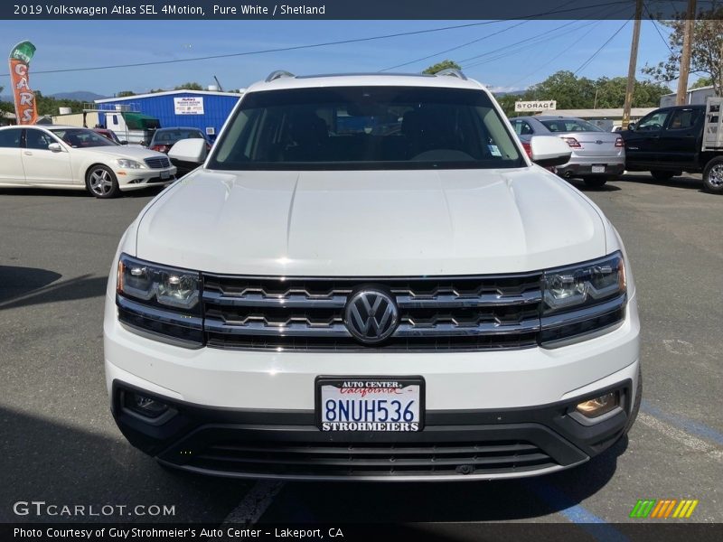 Pure White / Shetland 2019 Volkswagen Atlas SEL 4Motion
