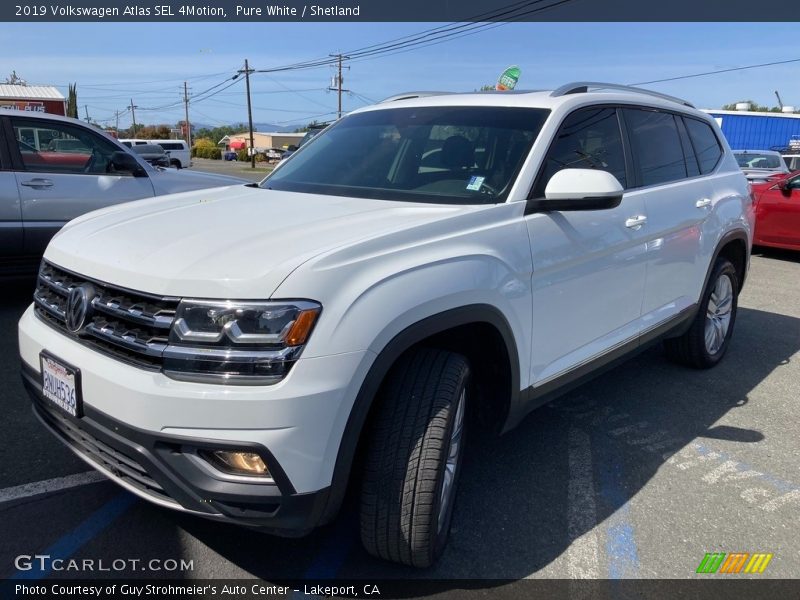 Pure White / Shetland 2019 Volkswagen Atlas SEL 4Motion