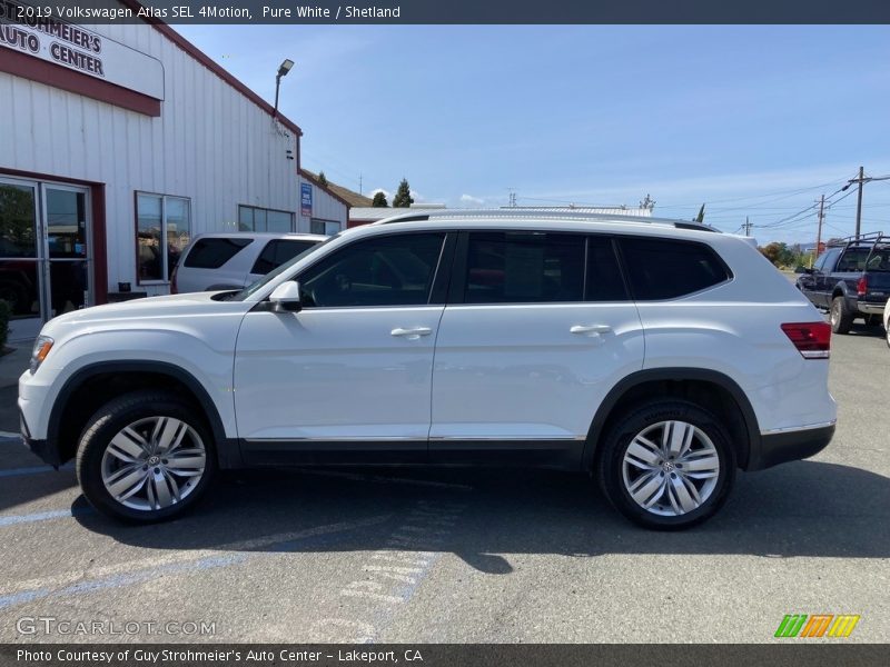 Pure White / Shetland 2019 Volkswagen Atlas SEL 4Motion