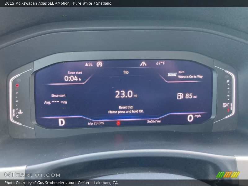 Pure White / Shetland 2019 Volkswagen Atlas SEL 4Motion